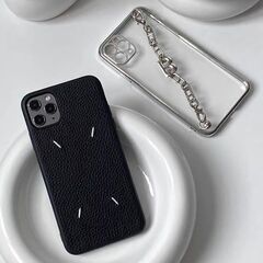 【iPhone11 Pro max】大人気♡ 韓国 スマホケース ブラック レザー 刺繍 の画像