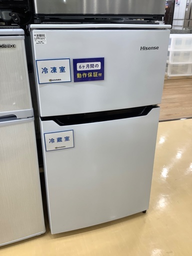 Hisense 2ドア冷蔵庫　93L 2019年製