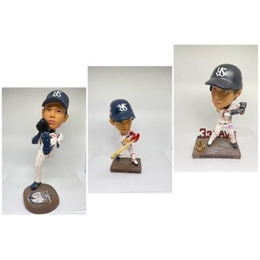 ヤクルト　山田　川端　小川　のボブルヘッドお人形