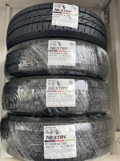 新品タイヤ交換　155/65/R14 NEXTRY