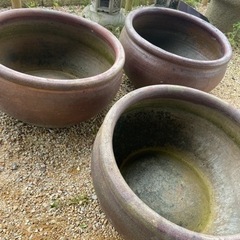 素焼き　睡蓮鉢の画像