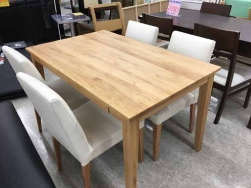 ナチュラル　4人掛けダイニングセット