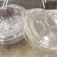 未使用 保管品 使い捨てお弁当箱 丸型 フタ付き 20個セット ...