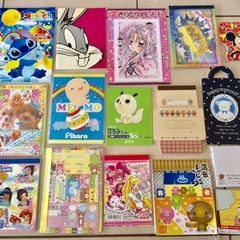 メモ帳・ノートなど16点 キャラクター品あり 【お取引予定者あり】