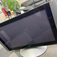 HITACHIプラズマテレビ37V型＆ライトブルーのテレビ台のセ...