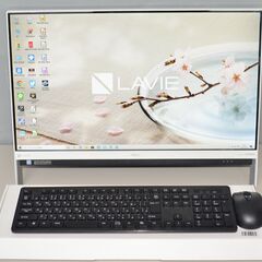 中古良品 一体型パソコ 最新Windows10+office NEC DA700/H 高性能core i7-7500U/新品爆速SSD1TB/メモリ8GB/23.8インチ/カメラ/テレビ機能