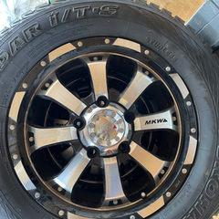 ランクル200 ランクル100 MKW MK-46 タイヤホイールセット　4本 MKW MK-46 タイヤ付きホイール4本セット ランクル100/200