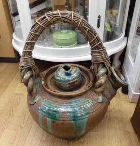 値下げ！茶瓶 大きい急須 昭和レトロ 花生け 大振り土瓶 置物 オブジェ