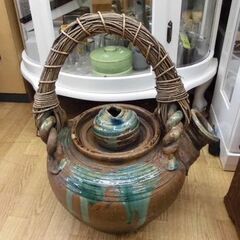 値下げ！茶瓶 大きい急須  昭和レトロ 花生け 大振り土瓶 置物...