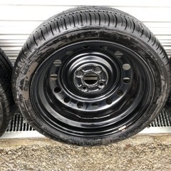 15インチ鉄ホイール　165/50/15 4.5j バリ溝　pcd100の画像