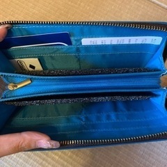 アウトドア長財布　ブルーの画像