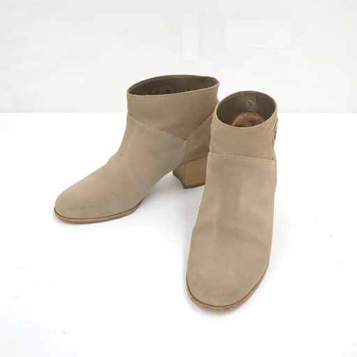 シャネル スエード ショートブーツ