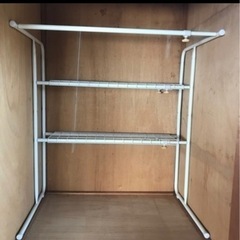 お話中/受付停止/押入れ用ハンガーラック