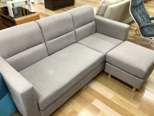 ユアサ　USBカウチソファー 3人掛け【トレファク岸和田】