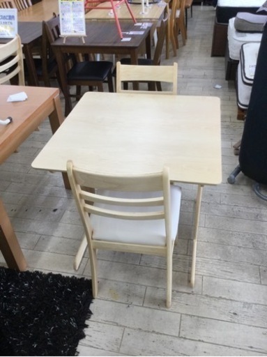●【✨木目が優しいダイニング✨】定価¥29,900 未使用品　ダイニング 3点セット