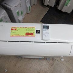 K03260　シャープ　中古エアコン　主に6畳用　冷2.2kw／暖2.2kw