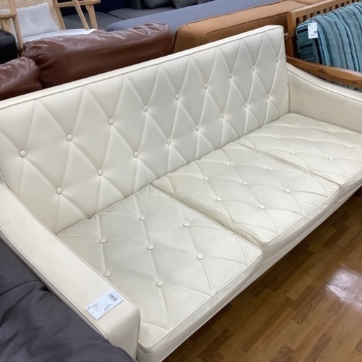 カリモク60 3人掛けソファー 3人掛け アイボリー ロビーチェア