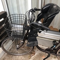 ブリヂストン 26インチ 茶色 子供乗せ自転車 ママチャリ 非電動自転車