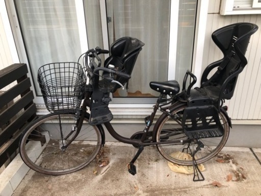 ブリヂストン　26インチ　茶色　子供乗せ自転車　 ママチャリ　非電動自転車