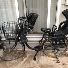 ブリヂストン　26インチ　茶色　子供乗せ自転車　 ママチャリ　非...