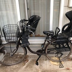 ブリヂストン 26インチ 茶色 子供乗せ自転車 ママチャリ 非電動自転車