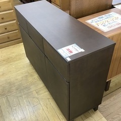 KE-62【ご来店頂ける方限定】無印良品　ウォールナット材　キャビネット　ブラウン