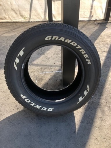 265/60R18 4本　ハイラックス ブラックラリーエディション 純正タイヤ ホワイトレター ダンロップ　DUNLOP GRANDTREK AT 18インチ　 グラントレック AT25