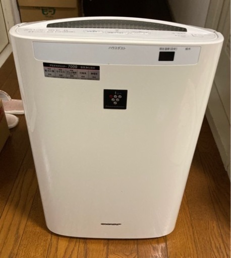 シャープ製プラズマクラスター付加湿空気清浄機