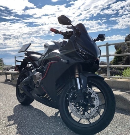 【個人出品】CBR650R ホンダ 走行6,200㎞ マットブラック 2019年 ETC グリップヒーター USB電源 ガラスコーティング 新潟