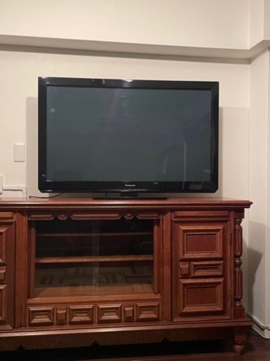【引取り完了】美品46型テレビ（TV）説明書\u0026リモコン付き