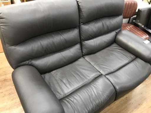 【家具】2人掛け電動リクライニングソファーです【トレファク東大阪店】
