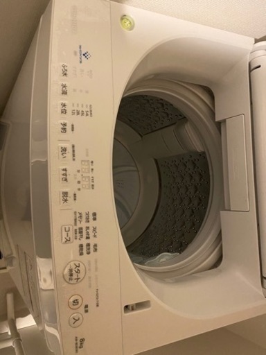 東芝洗濯機 8kg AW-8D8 美品