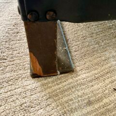 ドイツ製　アンティーク　黒　本革レザー　３人掛けソファー　の画像