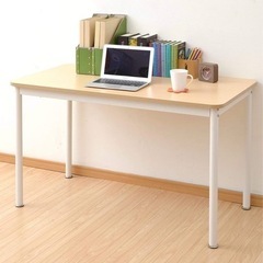[山善] デスク 幅120cm (奥行60×高さ70cm) 耐荷重80kgの画像