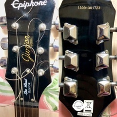 （エレキギター）epiphone エピフォン Les Paul Junior レスポールジュニア jr ブラック 中国製の画像