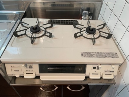 ◎【未使用】リンナイ グリル付ガステーブル LPガス 2021年製 KG64CT2L 左強火タイプ ガスコンロ ガステーブル