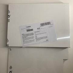 ikea 未使用　TJENA ティエナ 収納ボックス ふた付き, ホワイトの画像