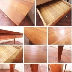 ②ET277番⭐️定価27万円‼️出雲木工/シャルドネダイニングテーブルセット⭐️の画像