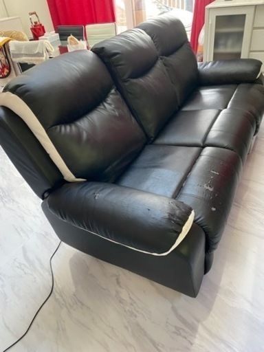 電動ソファ　3人掛