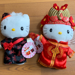 サンリオ ハローキティ ぬいぐるみ チャイニーズウェディングセッ...