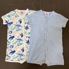 PETIT BATEAU プチバトー　ロンパース2枚組