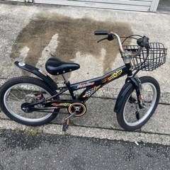 引取希望　子供用　自転車　黒　18インチ