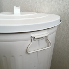 ニトリのステンレスゴミ箱の画像