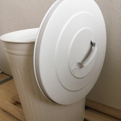ニトリのステンレスゴミ箱の画像
