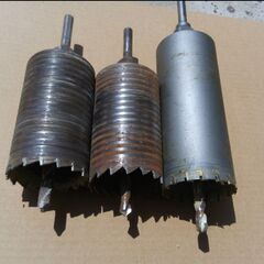 中古RYOBI 2スピード振動ドリル 動作品、コア3個セットの画像