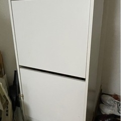 IKEA 下駄箱　靴収納用キャビネット　ホワイト