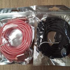 iPhone lightning ケーブル 3m ピンク＆ブラック 