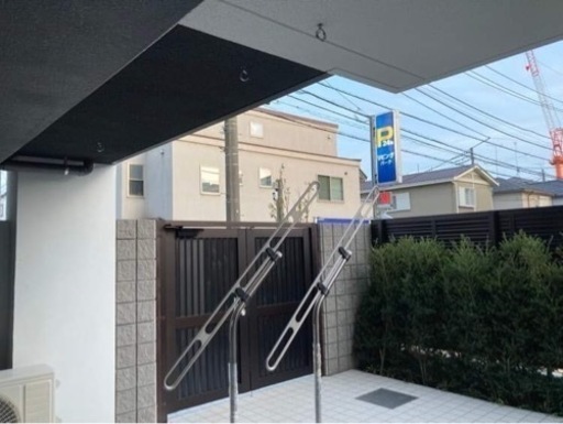 物干し竿たて
