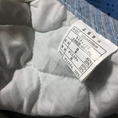 引渡済　新品未使用　しゃりっとした肌触り麻混しじら織り敷きパット　シングルの画像