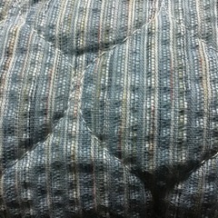 引渡済　新品未使用　しゃりっとした肌触り麻混しじら織り敷きパット　シングルの画像